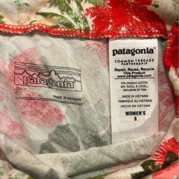 Patagonia Lithia Convertible Skirt Halter Top Floral Pattern Size Small S - Picture 7 of 8